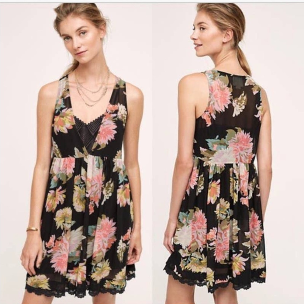 Anthropologie Maeve Sz small dress with full slip